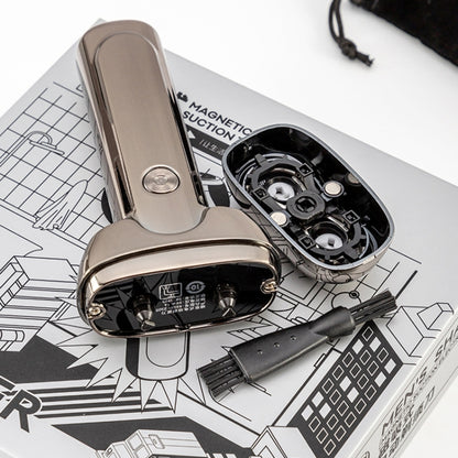 Men Electrical Shaver Portable Mini LED Digital Display Smart Shaving Razor(Bright Silver) - Electric Shavers by buy2fix | Online Shopping UK | buy2fix