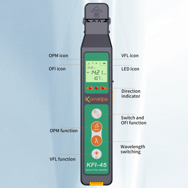 Komshine Optical Fiber Signal Direction Identification Instrument, Model: KFI-45-G - Fiber Optic Test Pen by Komshine | Online Shopping UK | buy2fix