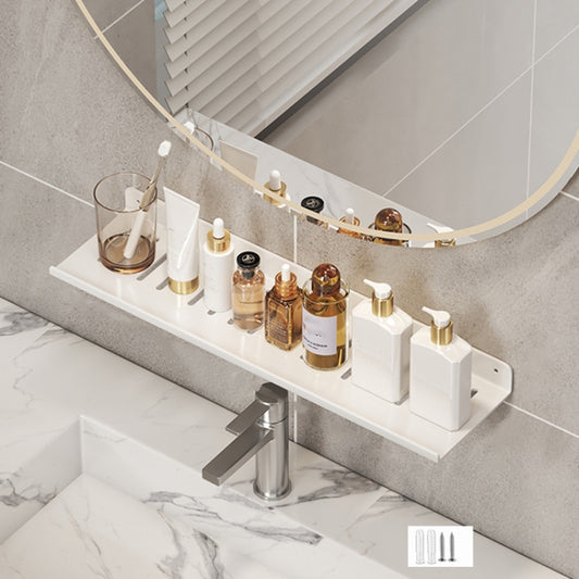 Faucet Rack Home Bathroom Vanity Shelf No Hole Storage Shelf, Length: 50cm (White) - Shelves by buy2fix | Online Shopping UK | buy2fix