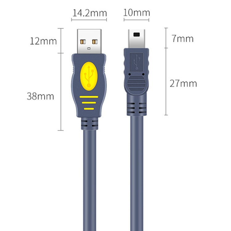 JINGHUA USB2.0 To T-Port Connection Cable MINI5Pin Data Hard Disk Cable, Length: 1.2m - USB Cable by JINGHUA | Online Shopping UK | buy2fix