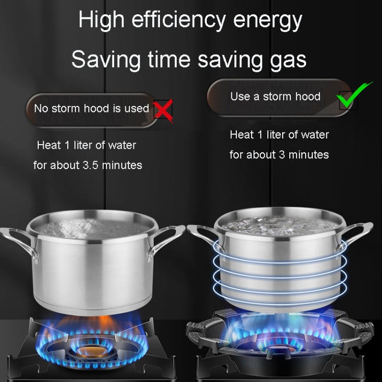 Kacheeg Household Gas Stove Gathering Fire Energy Saving Cover Kitchen Non-Slip Windscreen, Model: Four-Jawed - Kitchen Machine Accessories & Parts by Kacheeg | Online Shopping UK | buy2fix