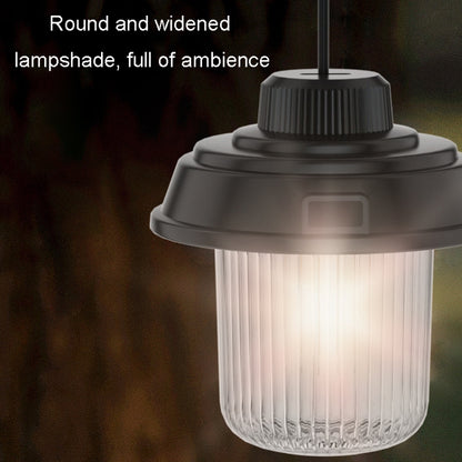 Outdoor LED Camping Light Canopy Hanging Lamp Portable Camping Tent Lights, Style: Charging Model Black - Camping Lighting by buy2fix | Online Shopping UK | buy2fix