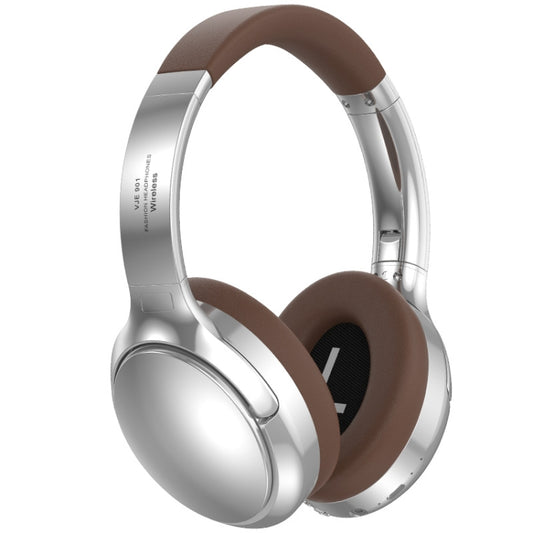 SOYTO VJE901 Retro Bluetooth Headset Metal Headband Wireless Sports Headset(Silver Brown) - Headset & Headphone by SOYTO | Online Shopping UK | buy2fix