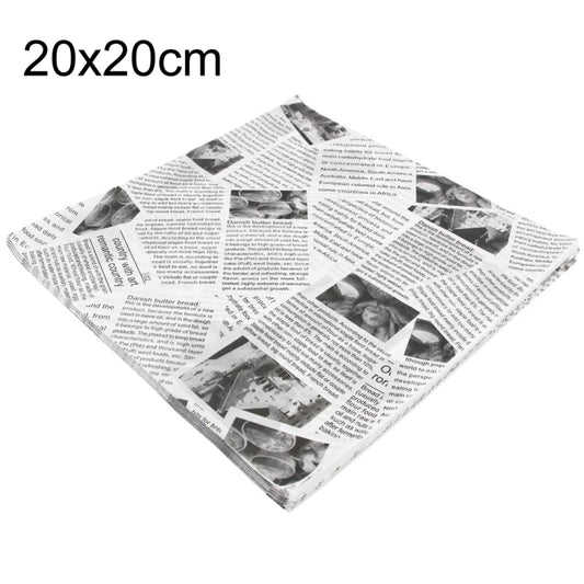 500sheets /Pack Deli Greaseproof Paper Baking Wrapping Paper Food Basket Liners Paper  20 x 20cm White - Retail Packaging by buy2fix | Online Shopping UK | buy2fix