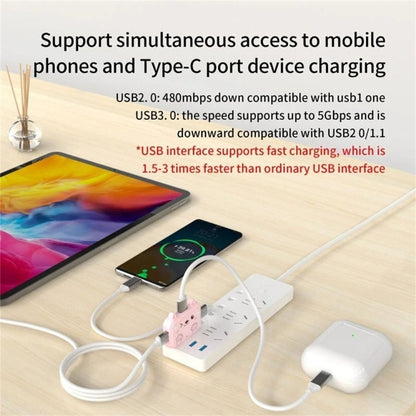 3 In 1 Type-C Docking Station USB Hub For iPad / Phone Docking Station, Port: 3C USB3.0+USB2.0 x 2 White - USB HUB by buy2fix | Online Shopping UK | buy2fix