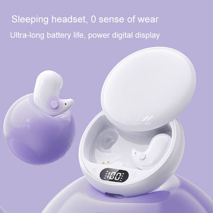 Bluetooth 5.3 Sleep Earphones TWS True Wireless Mini In-Ear Side Sleeping Running Sports Earphones(White) - TWS Earphone by buy2fix | Online Shopping UK | buy2fix