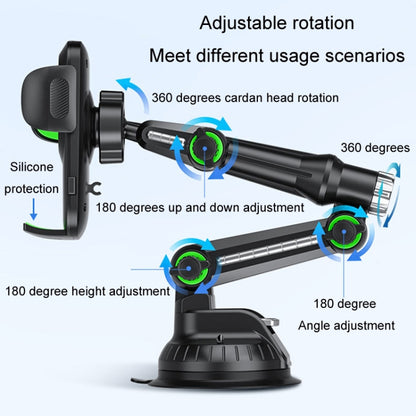 Car Windscreen Dashboard Suction Cup Phone Holder, Color: Extended Green - Car Holders by buy2fix | Online Shopping UK | buy2fix