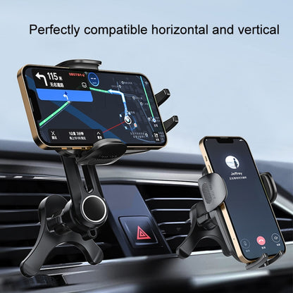 Car Air-conditioning Vent Y-shaped Base Mobile Phone Holder, Color: Tenth Generation Balck - Car Holders by buy2fix | Online Shopping UK | buy2fix