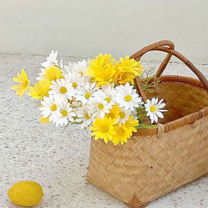 Simulated Flower Arrangement Table Ornament Picnic Photo Props, Style: 5pcs Yellow Daisy Transparent Bag - Other Props by buy2fix | Online Shopping UK | buy2fix