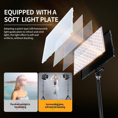 Pixel  P30 20W 2500-6500K 2400Lux Dual Color Temperature Photography Fill Light Standard Set -  by Pixel | Online Shopping UK | buy2fix
