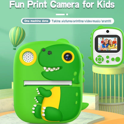 2.4 Inch 1080P HD Instant Printing Camera Children Thermal Printer With 32G TF Card(Green) - Children Cameras by buy2fix | Online Shopping UK | buy2fix