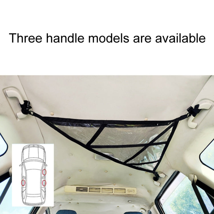 SUV Ceiling Storage Net Car Roof Mesh Storage Bag Suitable For 3-handle Models, Specification: Transparent PVC+Reinforcement Webbing - Stowing Tidying by buy2fix | Online Shopping UK | buy2fix