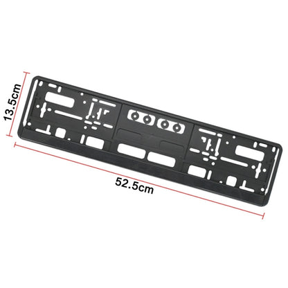 European Standard Single-strip Plastic License Plate Frame, Specification: Carbon Pattern - License Plate Covers & Frames by buy2fix | Online Shopping UK | buy2fix