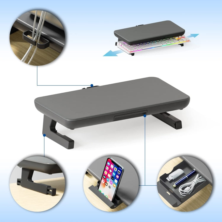 Oimaster Monitor Stand Riser Adjustable Height Laptop Bracket With Storage Drawer, Spec: Basic - Laptop Stand by Oimaster | Online Shopping UK | buy2fix