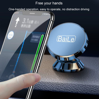 BaiLe Magnetic Car Phone Holder Universal Car Dashboard Fixed Navigation Bracket, Color: Buckle Silver - Car Holders by BaiLe | Online Shopping UK | buy2fix