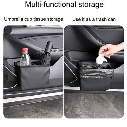 Car Folding Trash Can Multifunctional Seatback Hanging Storage Box(Black) - Stowing Tidying by buy2fix | Online Shopping UK | buy2fix