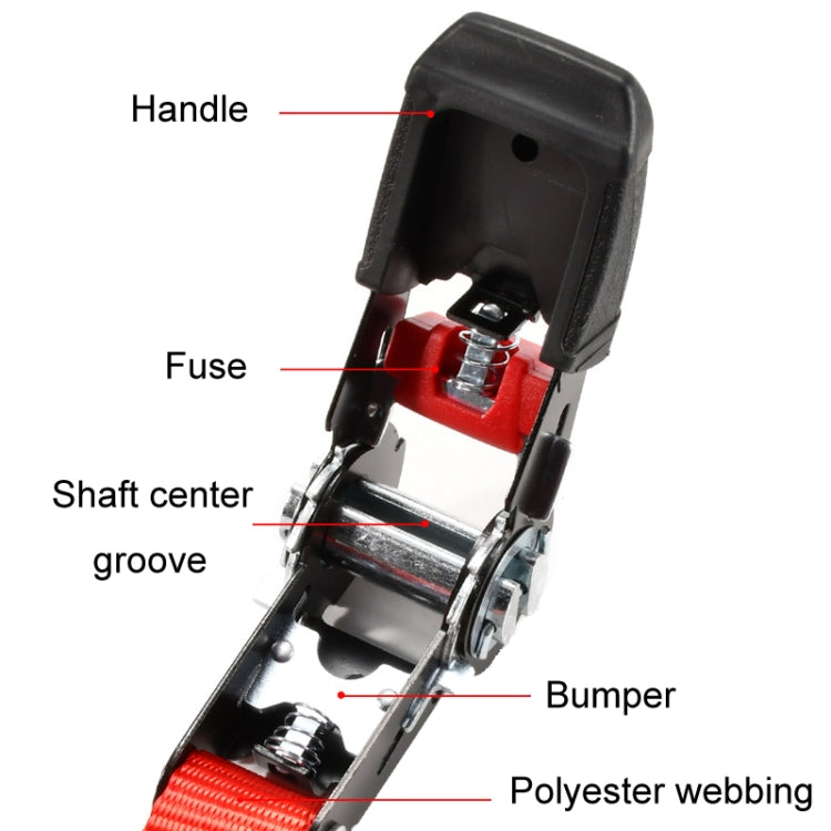 Motorcycle Ratchet Tensioner Cargo Bundling And Luggage Fixing Straps, Length: 1m - Towing Bars by buy2fix | Online Shopping UK | buy2fix