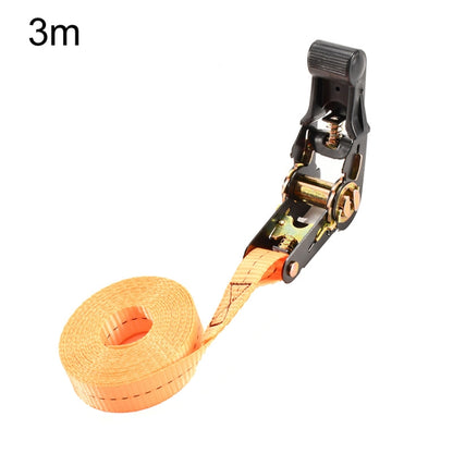 Motorcycle Ratchet Tensioner Cargo Bundling And Luggage Fixing Straps, Specification: Orange 3m - Towing Bars by buy2fix | Online Shopping UK | buy2fix