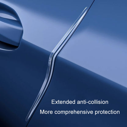 HAOCAI 40cm Car Door Anti-collision Strip Door Edge Bumper Protector, Color: 8pcs Transparent - Anti Collision Sticker by HAOCAI | Online Shopping UK | buy2fix