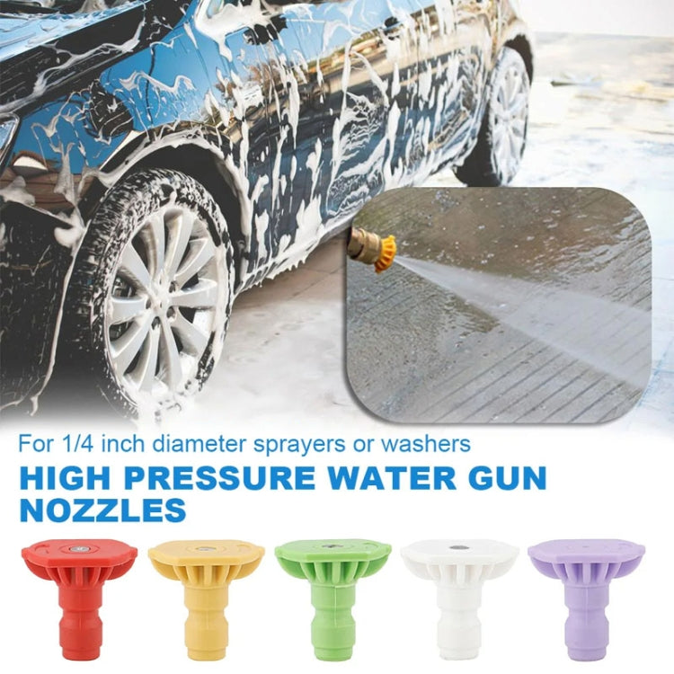 High-pressure Car Washer Nozzle Fan-shaped 1/4 Quick Plug Connector Water Rifle Parts, Specification: 40 Degree (1.2 Nozzle) - Car Washer & Accessories by buy2fix | Online Shopping UK | buy2fix