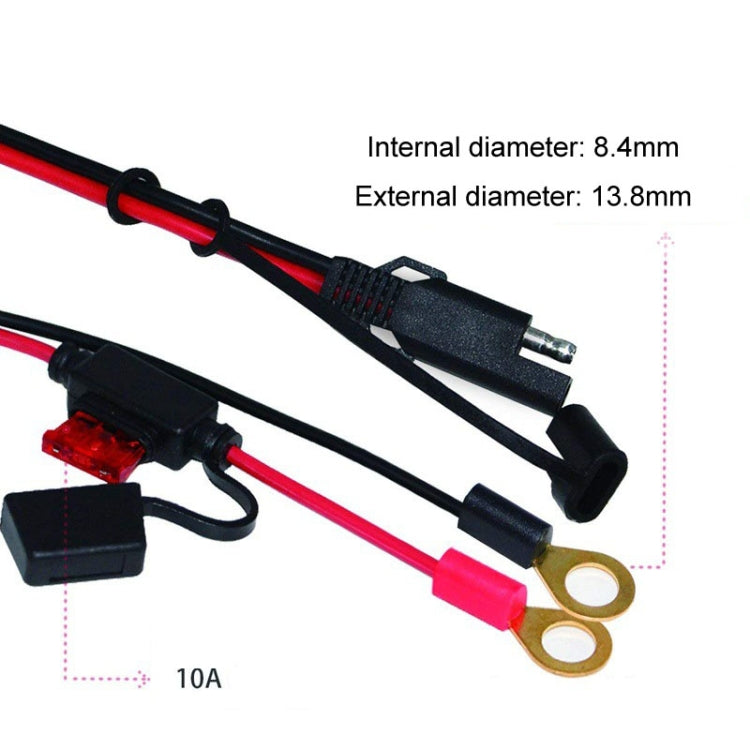 SAE To O-Type Ring Connector Quick Disconnect SAE Car Storage Battery Extension Cable - DIY Cables by buy2fix | Online Shopping UK | buy2fix