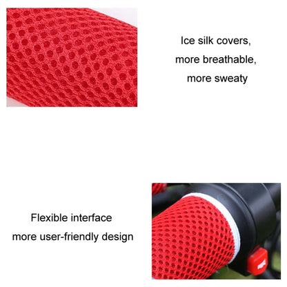 Summer Ice Silk Sweat-absorbent Breathable Electric Vehicle Grips, Color: Light Grey - Others by buy2fix | Online Shopping UK | buy2fix