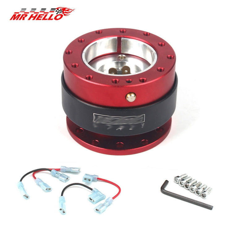 Steering Wheel With Locking Quick Release Booster Pad(Red) - Others by buy2fix | Online Shopping UK | buy2fix