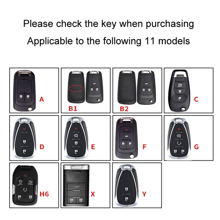 For Chevrolet Car Key Cover Multifunctional Keychain Anti-lost Number Plate, Style: C - Car Key Cases by buy2fix | Online Shopping UK | buy2fix