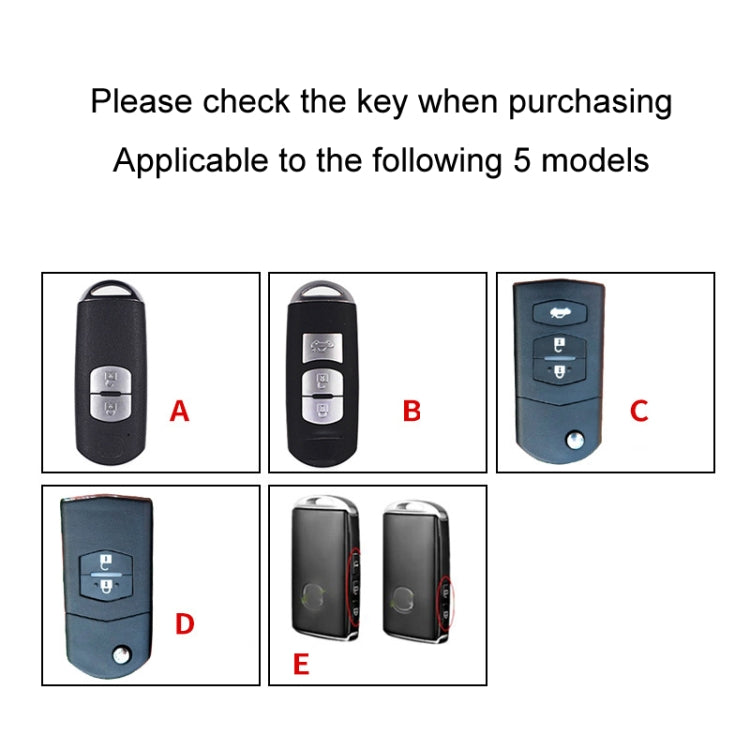 For Mazda Car Key Mover Multifunctional Keychain Anti-lost Number Plate(B) - Car Key Cases by buy2fix | Online Shopping UK | buy2fix