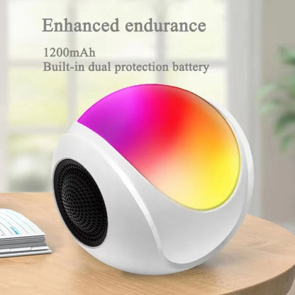 SY-688 TWS RGB Colorful Light Mini Card Bluetooth Speaker(White) - Mini Speaker by buy2fix | Online Shopping UK | buy2fix