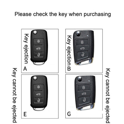 For Volkswagen Jetta Car Key Cover Multifunctional Keychain Anti-lost Number Plate(B) - Car Key Cases by buy2fix | Online Shopping UK | buy2fix