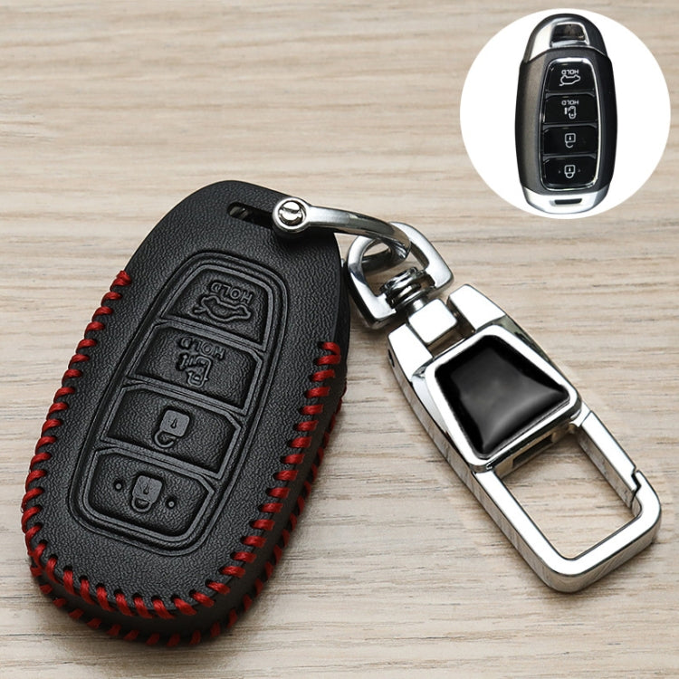 For Hyundai Car Key Cover Multifunctional Keychains Anti-lost Number Plates, Style: H4 - Car Key Cases by buy2fix | Online Shopping UK | buy2fix