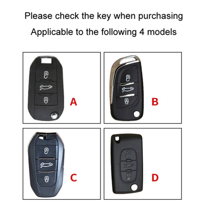 For Citroen Car Key Cover Multifunctional Keychain Anti-lost Number Plate(B) - Car Key Cases by buy2fix | Online Shopping UK | buy2fix