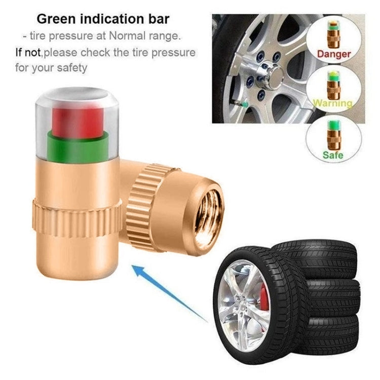 2.4BAR Vehicle Tire Pressure Monitoring Warning Cap, 规格: Brass Core - Tire Valve Caps by buy2fix | Online Shopping UK | buy2fix