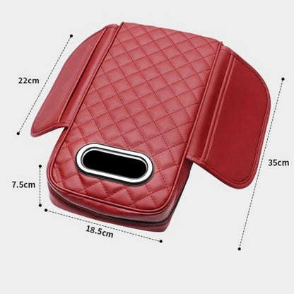 Car Armrest Box Booster Pad Widened Interior Tissue Box, Color: Brown - Stowing Tidying by buy2fix | Online Shopping UK | buy2fix