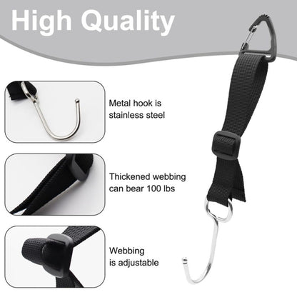 A62 Automobile Stroller Storage Hooks Car Multifunctional Seat Rear Hangers(Black) - Auto Fastener & Clips by buy2fix | Online Shopping UK | buy2fix