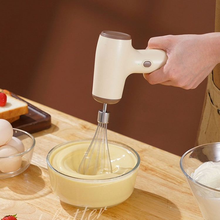 Wireless Mini Handheld Multi-Function Electric Stirring Mixer, Color: Single Stick Khaki(5 Gear) - Stirrer & Squeezer by buy2fix | Online Shopping UK | buy2fix