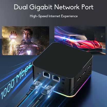 T9 Plus N100 DDR5 16G+128G US Plug 12th Alder Lake Dual Gigabit LAN+3 HDMI 4K HD Pocket Mini PC - Windows Mini PCs by buy2fix | Online Shopping UK | buy2fix