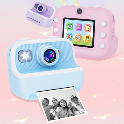 M8 2.4-Inch 1080P HD 2400W Pixel Dual-Camera Children Thermal Printing Camera, Color: Blue - Children Cameras by buy2fix | Online Shopping UK | buy2fix