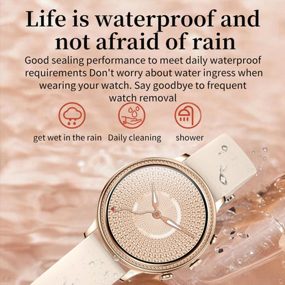 V60 1.39 Inch Health Monitoring Multifunctional Waterproof Bluetooth Call Smart Watch, Color: Gold Steel - Smart Watches by buy2fix | Online Shopping UK | buy2fix