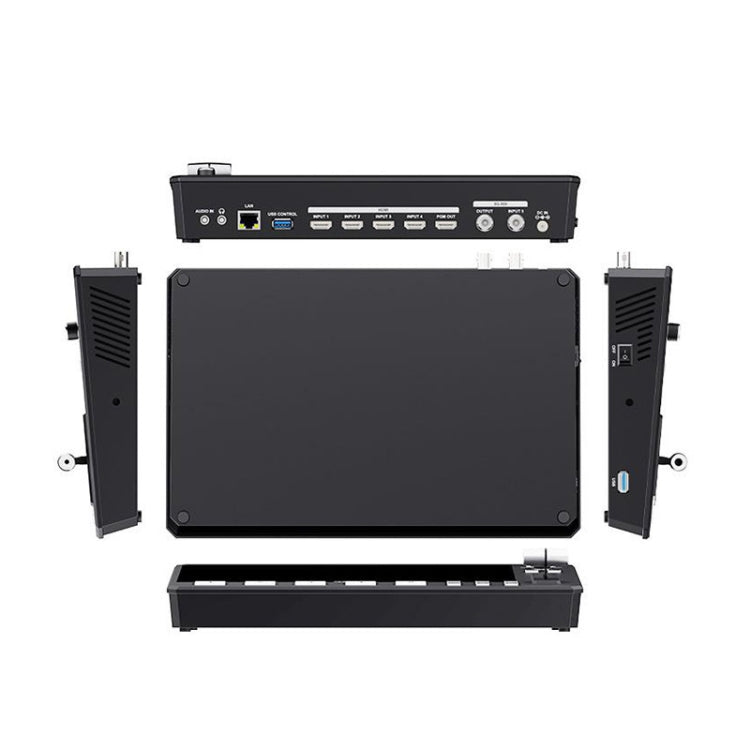 FEELWORLD L4 Multi-Camera Video Mixer Switcher 10.1" Touch Screen USB 3.0 Fast Streaming(US Plug) - On-camera Monitors by FEELWORLD | Online Shopping UK | buy2fix