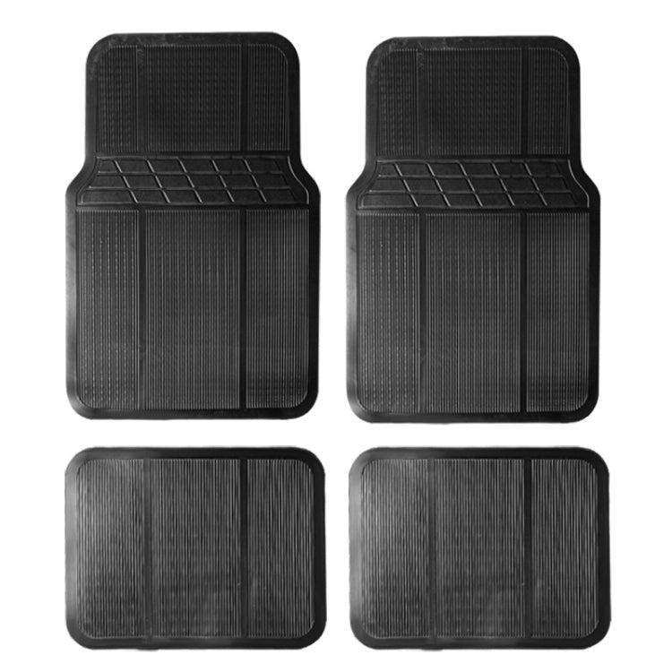 4pcs/Set Car PVC Anti-slip Waterproof Durable Floor Mats(Stripes) - Floor Mats by buy2fix | Online Shopping UK | buy2fix