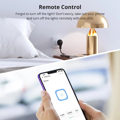 SONOFF S60TPF EU Plug Smart WiFi Socket Electricity Time Switching Voice Control - Smart Socket by SONOFF | Online Shopping UK | buy2fix