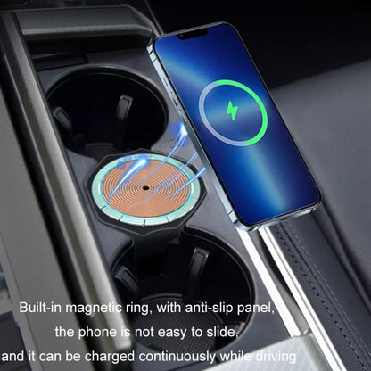 For Audi A6L 15W Car Cigarette Lighter Magnetic Wireless Charger, For Left And Right Driving - Wireless Charger Holders by buy2fix | Online Shopping UK | buy2fix