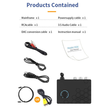 Bluetooth 5.4 Receiver Digital To Analog Card U Disk Converter Adapter With Remote Control(Coaxial Conversion) - Audio Signal Switcher by buy2fix | Online Shopping UK | buy2fix