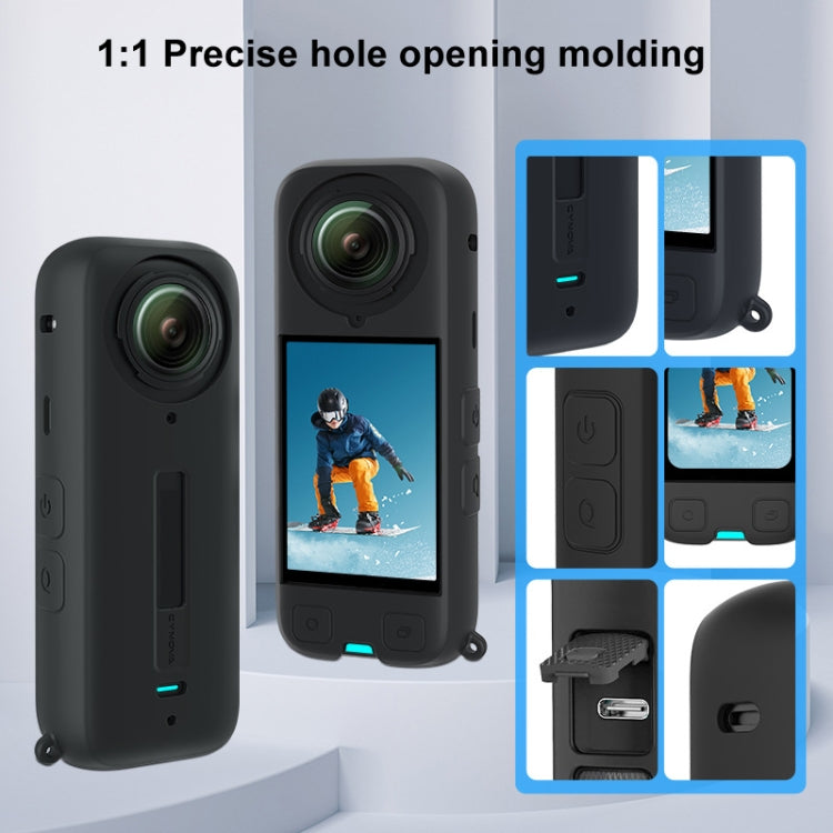 For Insta360 X4 CYNOVA OX4-JST-CY Body Silicone Case(Black) - Case & Bags by CYNOVA | Online Shopping UK | buy2fix