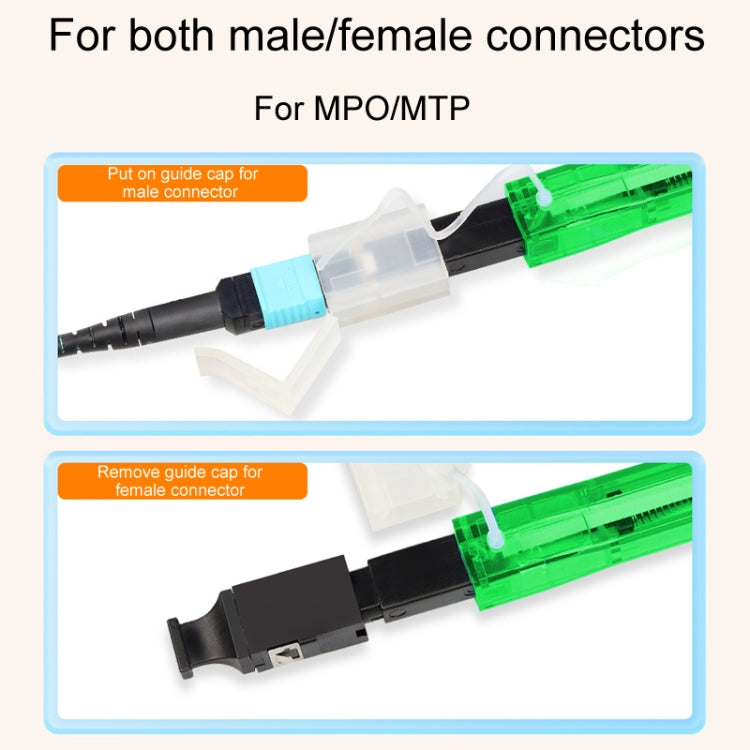 For MPO / MTP Fiber Optic Cleaning Pen Optical Module Ferrule Endface Cleaner(Green) - Lan Cable and Tools by buy2fix | Online Shopping UK | buy2fix