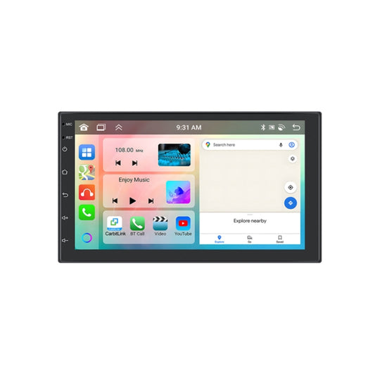 7inch Android 13.0 Dual Butt Universal Wireless Carplay Car Navigation Center Control All-In-One Monitor(Standard) - Car MP3 & MP4 & MP5 by buy2fix | Online Shopping UK | buy2fix