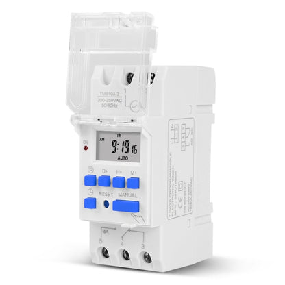 SINOTIMER TM919A-3 24V 16A Din Rail Mount Digital Timer Switch Microcomputer Weekly Programmable Time Relay Control - Switch by SINOTIMER | Online Shopping UK | buy2fix