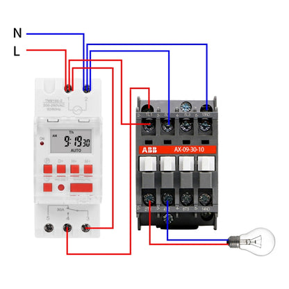 SINOTIMER TM919B-4 12V 30A Programmable Digital Timer Switch Automatic Cycle Timing Controller - Switch by SINOTIMER | Online Shopping UK | buy2fix